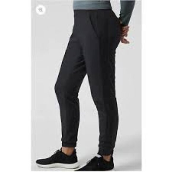 Athleta Textured Brooklyn Jogger Black size 4 Sporty Travel Outdoor - Picture 1 of 4